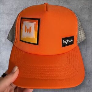 Bigtruck NWT Classic Orange Adjustable Snapback Mesh Trucker Hat Utah Patch